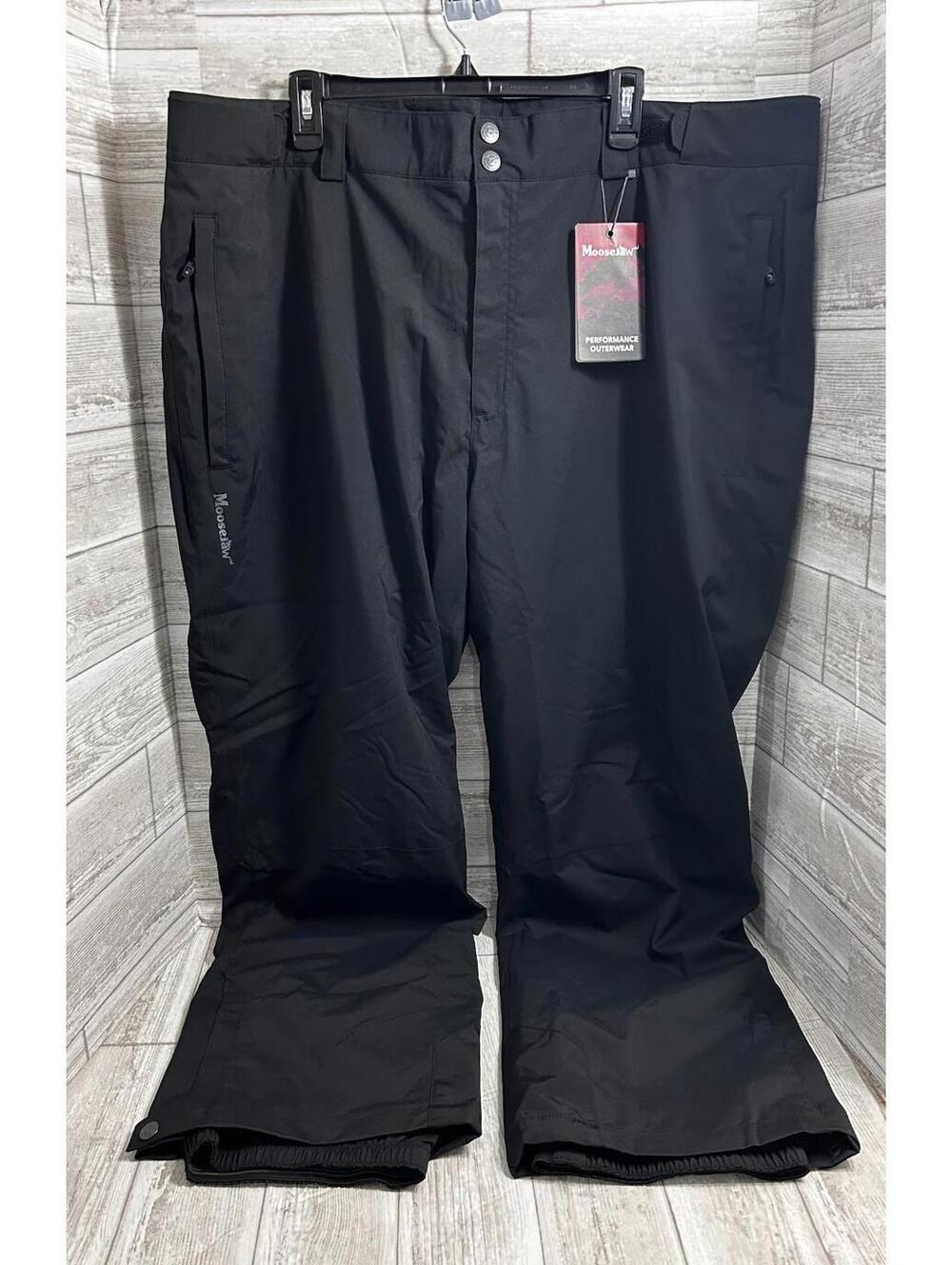 Moosejaw Insulated Ski Snow Pants Black 2XL Men’s Performance Outerwear NWT